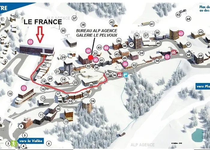 Apartmán Le France - 2 Pieces + 6 Pers - Le France - 830fr - Plagne Centre Mae-1474 *